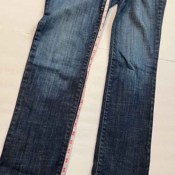 Chico’s Platinum Jeans 0 Short Womens Blue Denim Size 4 Short Straight Leg - Picture 4 of 10